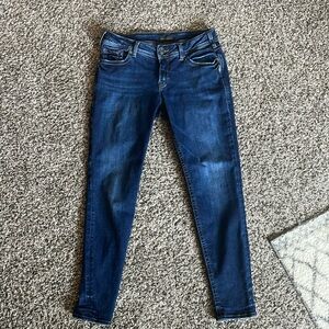 Silver stretch suki super skinny jeans